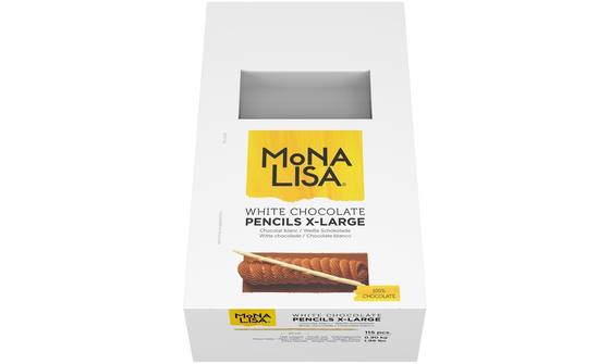 Pencils 20 cm chocolade wit
