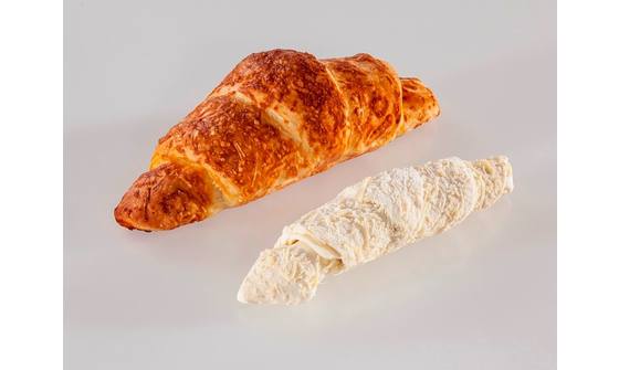 Croissant kaas plak+deco mg