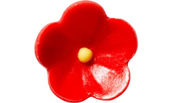 Flowers red marsepein 200st