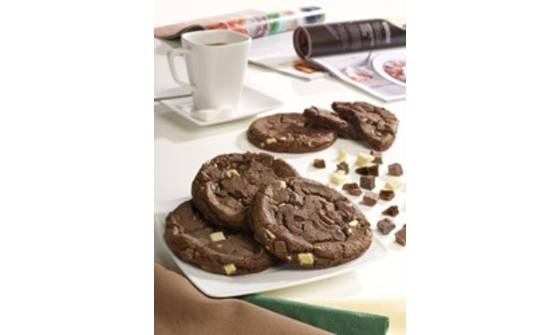 Triple chocolate chunk cookie