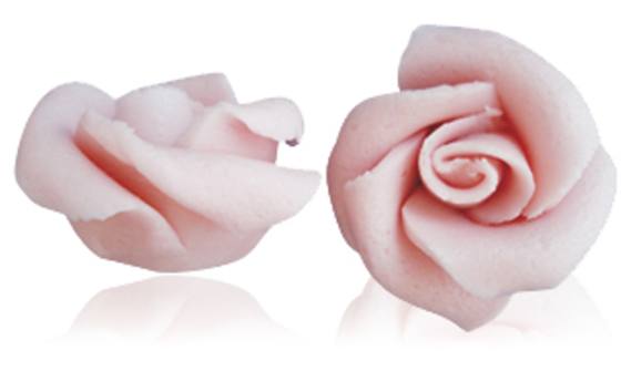 Marsepeinen rozen 6-blads roze