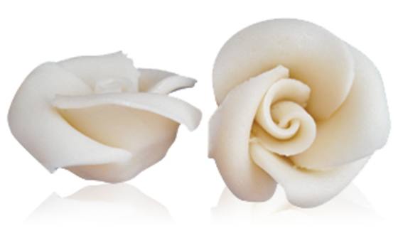 Marsepeinen rozen 6-blads wit