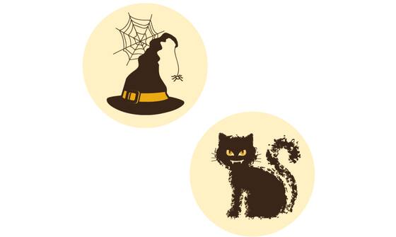 Black & witch cat