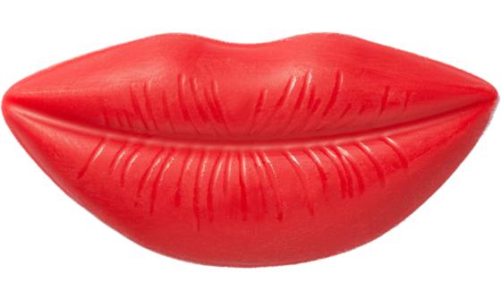 Red lips imitatiechocola rood