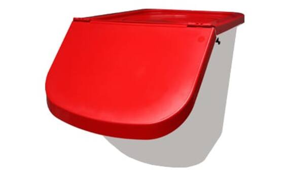 Grondstofcontainer 40L rood