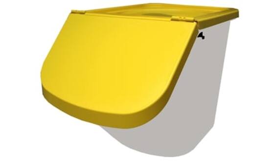 Grondstofcontainer 40L geel