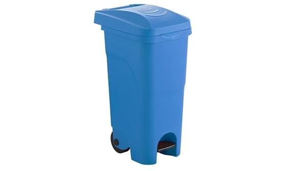 Afvalcontainer85L blauwedeksel