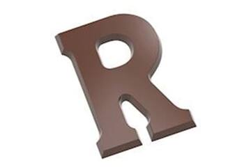 Chocoladevorm letter 2 x R